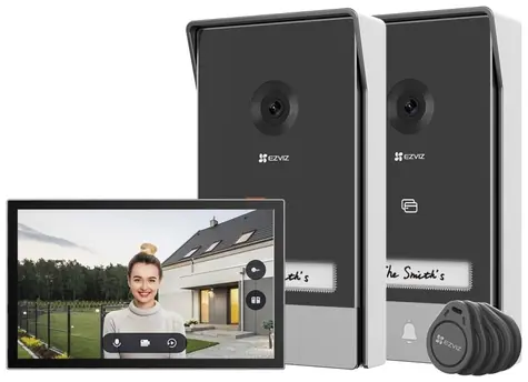 EZVIZ HP7 2-Entry Kit černo-stříbrná / Wi-Fi/ 2K / 7