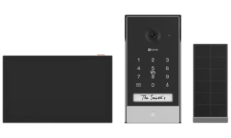 EZVIZ EP7 Chytrý domácí interkom černo-stříbrná / Wi-Fi / 2K / dotykový monitor 7