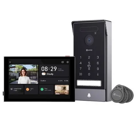 EZVIZ HP7 Pro 4K Chytrý domácí interkom černo-stříbrná / Wi-Fi / 4K / dotykový monitor 8
