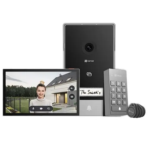 EZVIZ TP7 chytrý domácí interkom  černo-stříbrná / Wi-Fi / 2K / dotykový monitor 7