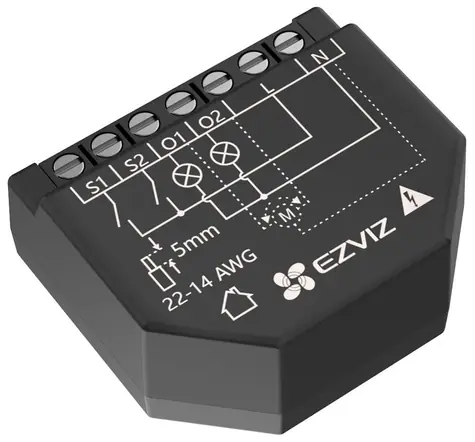 EZVIZ T36 Chytré Wi-Fi relé / měření spotřeby / 2 kanály / Wi-Fi
