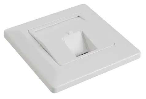 Rozbaleno - Solarix modulární zásuvka pro 1 keystone pod omítku bílá / rozbaleno