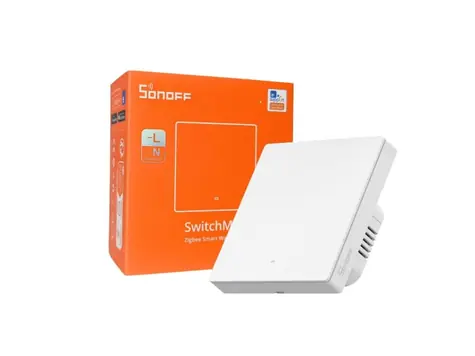 Rozbaleno - SONOFF ZBM5 SwitchMan Zigbee inteligentní nástěnný vypínač / 1-tlačítko / 86 mm / bílá / rozbaleno