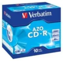 Verbatim 10ks CD-R 700MB  52× / Crystal / JewelCase