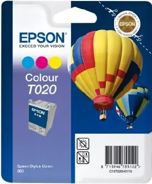 Epson originální inkoustová kazeta T02040110 barevná / 35ml
