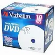 Verbatim 10ks DVD-R 4.7GB 16x (Printable) / JewelCase