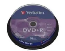 Verbatim 10ks DVD+R 4.7GB 16x / Spindl