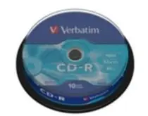 Verbatim CD-R 80 52x EXTRA spindl 10pck/BAL