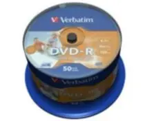 Verbatim DVD-R(50-Pack)Spindle/Inkjet Printable/16x/4.7GB