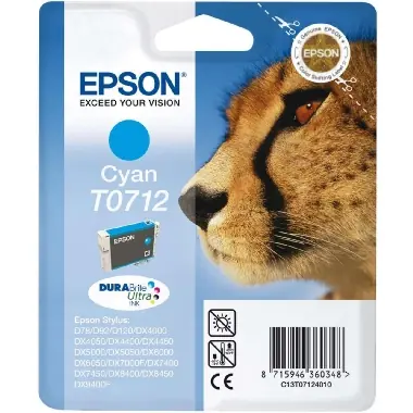 EPSON T0712 originální cartridge / 5.5 ml / Modrá