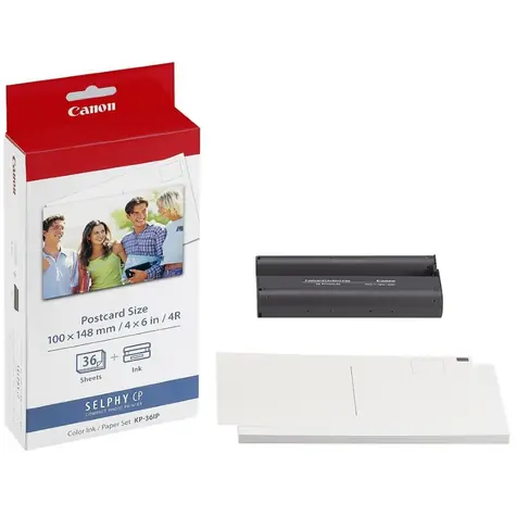 Canon KP36IP (7737A001AH) / papír do termosublimační tiskárny / 10x15 / 36 listů