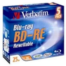 Verbatim 5ks Blu-Ray BD-RE 25GB 2× / JewelCase