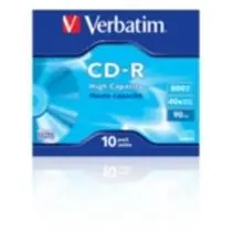 VERBATIM CD-R 800MB, 40x, jewel case 10 ks