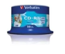 Verbatim CD-R 80 52x PRINT. NO ID spindl 50pck/BAL
