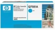 HP Color LaserJet Q7581A originální toner / LaserJet 3505, 3800 / 6.000 stran / Modrý