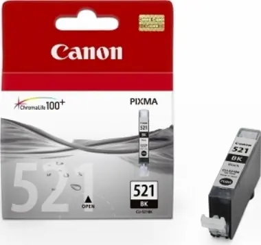 Canon CLI-521BK originální cartridge / 9 ml / černá