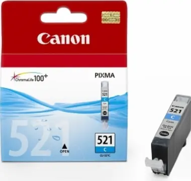 Canon CLI-521C originální cartridge / 9 ml / modrá