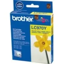 Brother LC-970Y originální cartridge / DCP-135C, DCP-150C / 300 stran / Žlutá