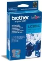 Brother LC-980C originální cartridge / DCP-145C, DCP-165C / 260 stran / Modrá