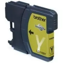 Brother LC-1100Y originální cartridge / DCP-185C, DCP-385C / 325 stran / Žlutá
