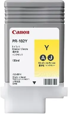 Canon PFI-102  originální inkoustová kazeta žlutá / 130ml