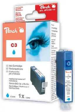 Peach BCI-3e alternativní cartridge  / 13 ml / modrá