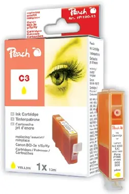 Peach C3 alternativní cartridge / 13 ml / žlutá