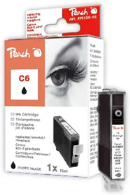 Peach BCI-6 alternativní cartridge / 13 ml / černá