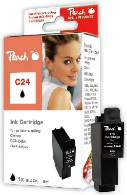 Peach BCI-24 alternativní cartridge / černá