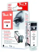 Peach PGI-520 alternativní inkoustová kazeta bez chipu /  19 ml / černá