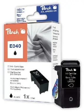 Peach T040 alternativní cartridge / 17 ml / Černá