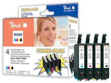 Peach T0551-T0554 alternativní cartridge / 4x8 ml / CombiPack