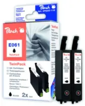 Peach T0611 alternativní cartridge / 2x8ml / Černá