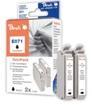 Peach T0711H alternativní cartridge / 2x7.4 ml / Černá