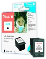 Peach inkoustová náplň černá kompatibilní s HP C8727AE, No. 27