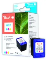 Peach Remanufactured 57 alternativní cartridge / DeskJet 450Cbi, 5550 / 17 ml / Barevný