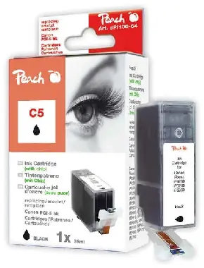 PEACH kompatibilní cartridge Canon PGI-5BK, Black, 26 ml