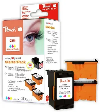 Peach CL-41 alternativní cartridge/ starter pack 1+3/ color