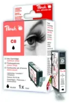Peach C8 (CLI-8) alternativní cartridge bez chipu / 13 ml / černá