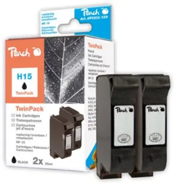 Peach 15 alternativní cartridge / HP DJ 810C, 840C / 2x44 ml Twinpack / Černá