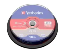Verbatim 10ks Blu-Ray BD-RE 25GB 2× / Spindl