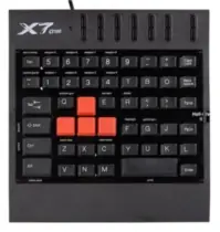 A4tech G100 / profesionální herní klávesnice / USB / CZ / Černá