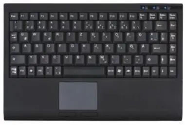 Keysonic ACK-540U+ / DE /Mini-Keyboard / Touchpad / USB / černá