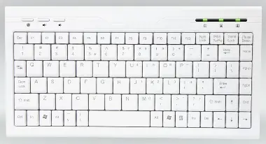 AMEI Klávesnice AM-K2001W / CZ / Slim Mini Multimedia / Bílá / USB