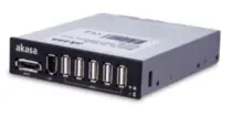 AKASA AK-ICR-08 interní USB HUB / panel do pozice 3,5