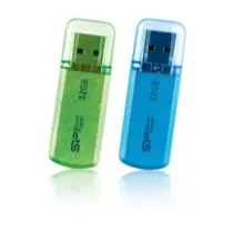 Silicon Power HELIOS 101 / 32GB / Flash disk / USB 2.0 / Hlníkový / Modrý / doprodej