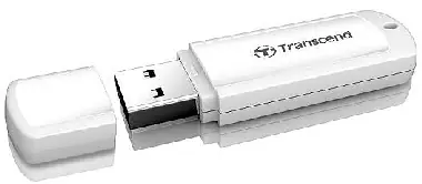 Transcend JetFlash 370 32GB bílá / Flash Disk / USB 2.0