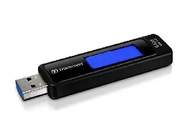 Transcend JetFlash 760 64GB černo-modrá / Flash Disk / USB 3.2 Gen 1 - (USB-A 3.0)