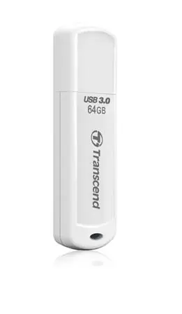 Transcend JetFlash 730 64GB bílá / Flash Disk / USB 3.2 Gen 1 - (USB-A 3.0)