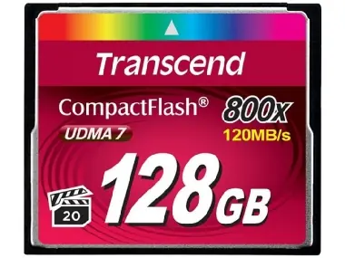 Transcend Compact Flash 128GB Premium / CF / 128GB / 800x